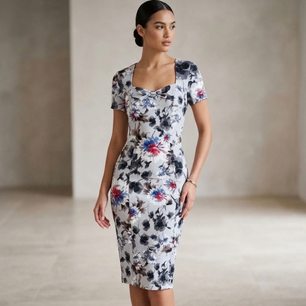 Women's Vijo Couture Fitted Silhouette Dress - size small